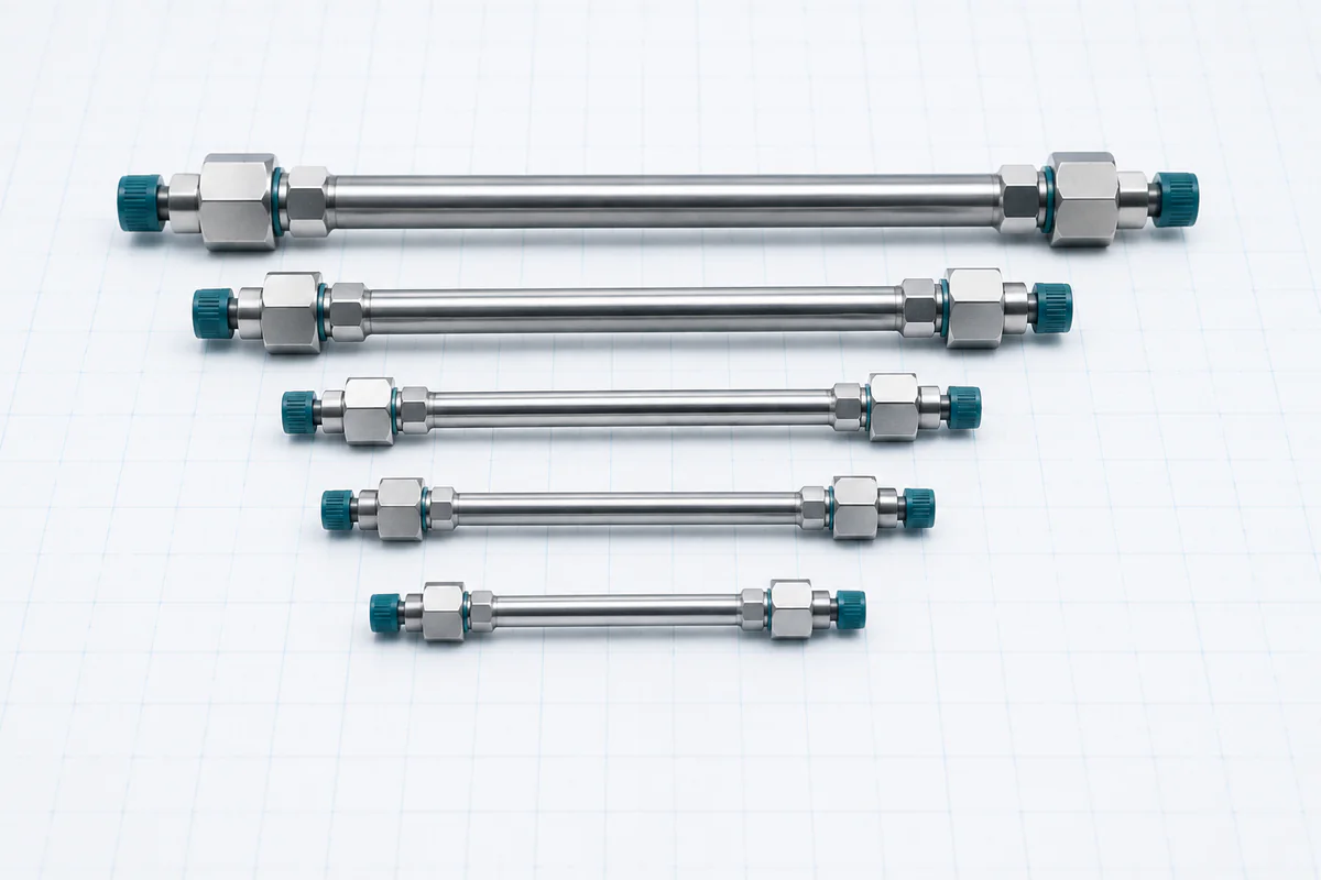 A family of stainless-steel HPLC columns